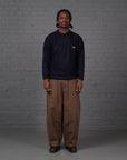 Vintage Lacoste Knitted Crewneck Jumper in Navy