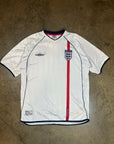 Vintage England Umbro '02 England Home Kit Size L