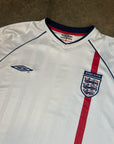 Vintage England Umbro '02 England Home Kit Size L