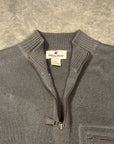 Vintage Woolrich Quarter-Zip with Leather Details
