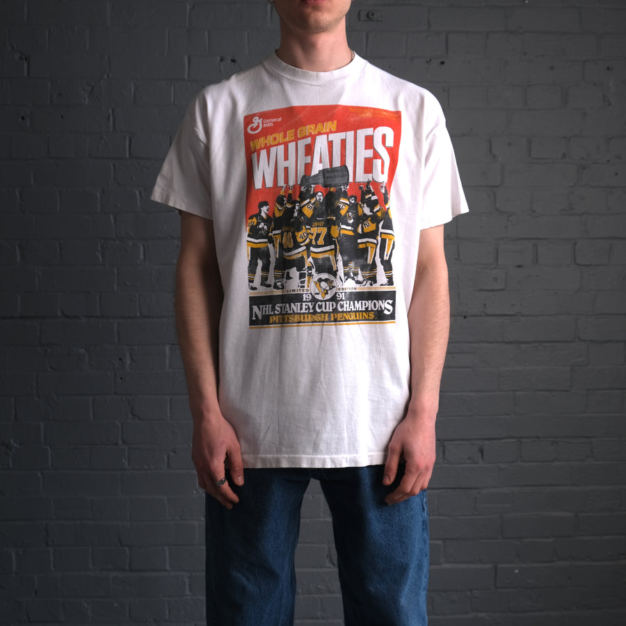 Vintage Wheaties graphic t-shirt in white