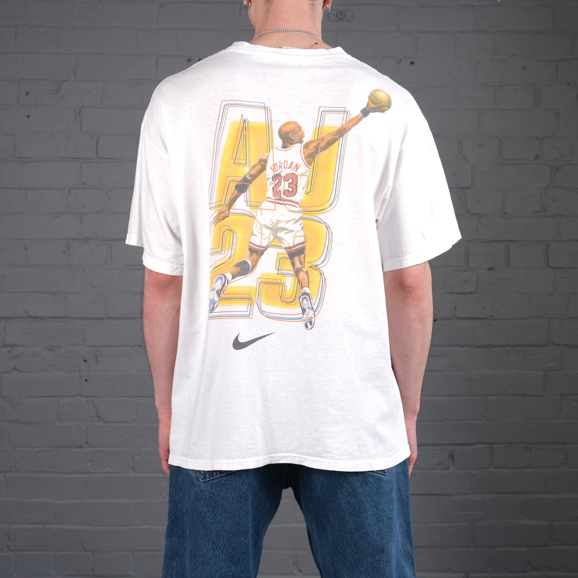 Vintage Nike Air Jordan graphic t-shirt in White