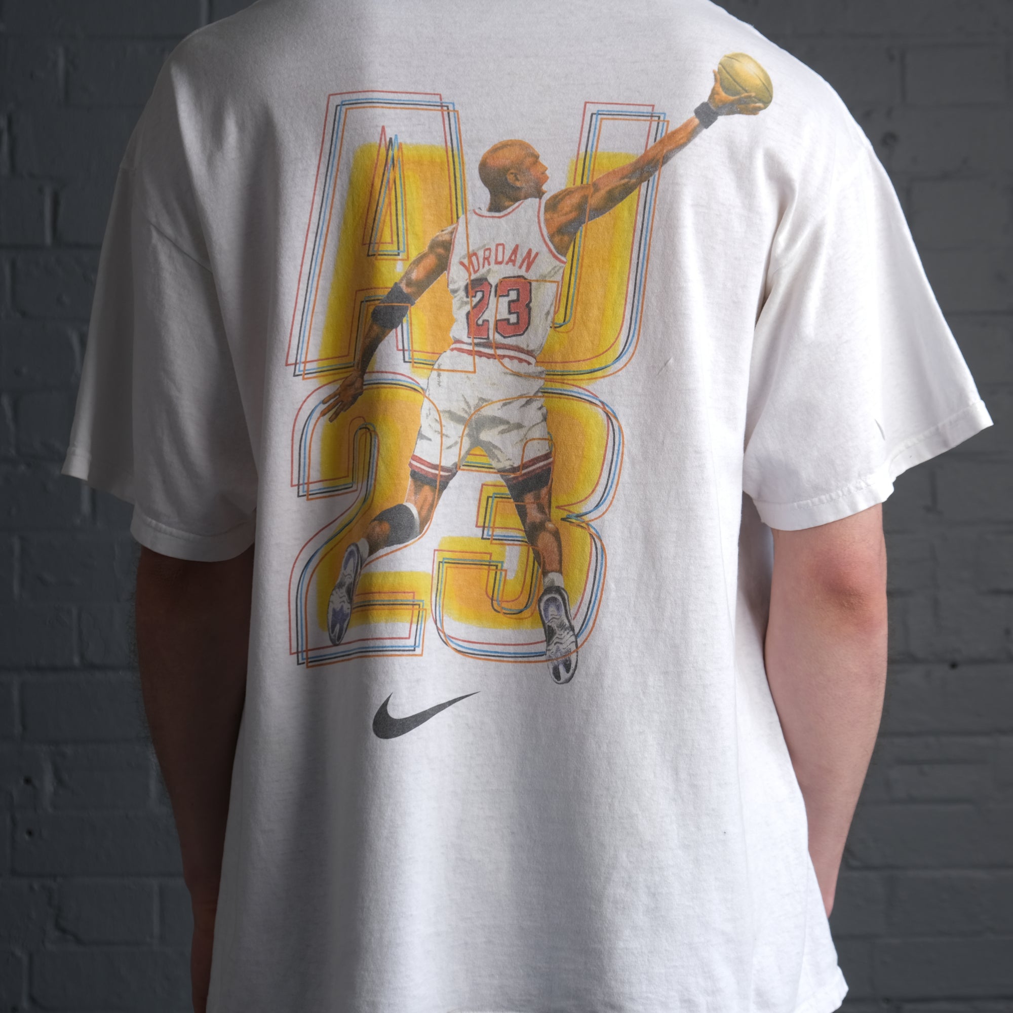 Vintage Nike Air Jordan graphic t-shirt in White