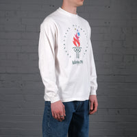 Vintage Atlanta 1996 graphic long sleeve t-shirt in White