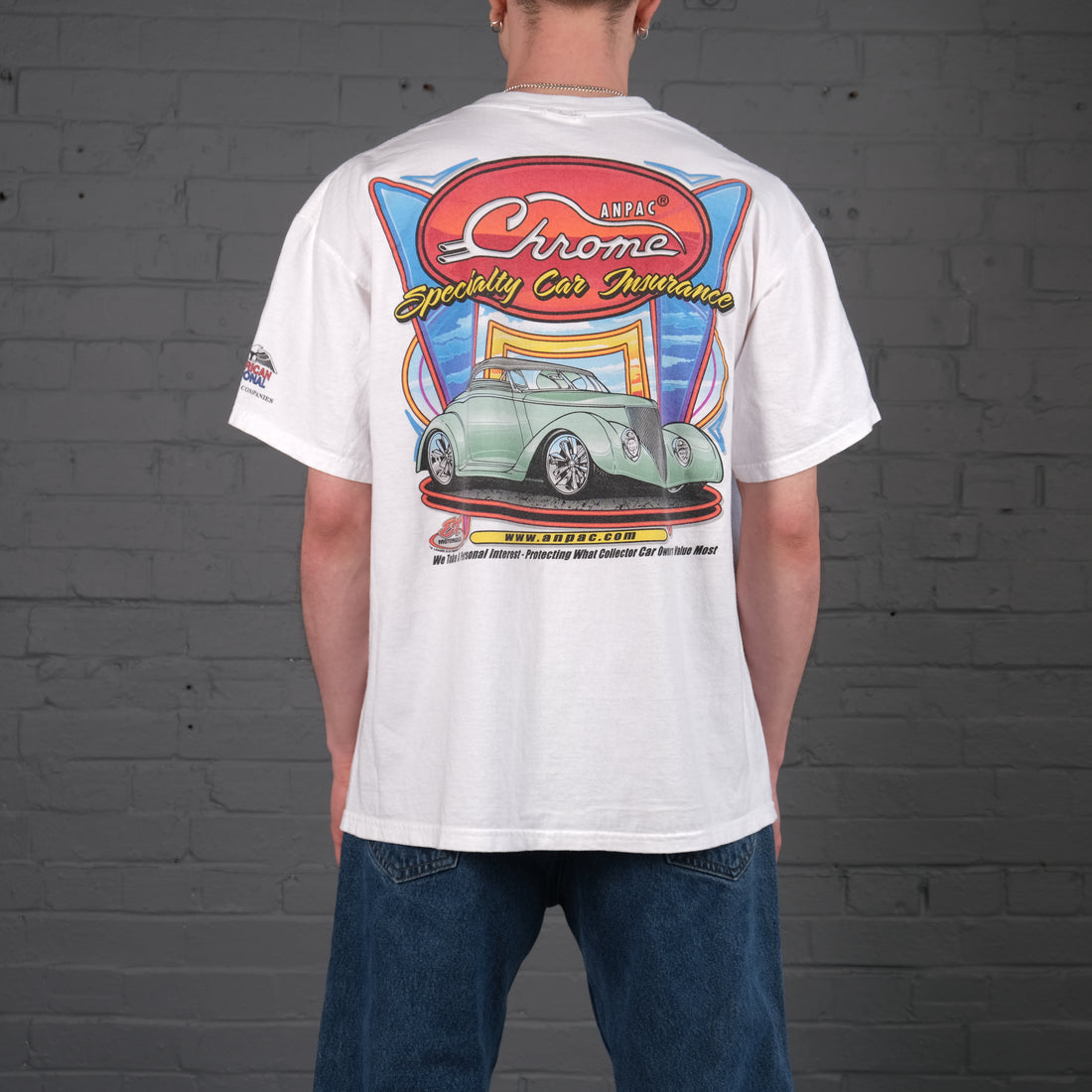 Vintage Car graphic t-shirt in White