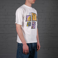 Vintage Madrid Basketball graphic t-shirt in White