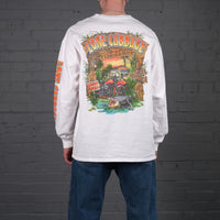 Vintage Lone Cabbage graphic long sleeve t-shirt in white