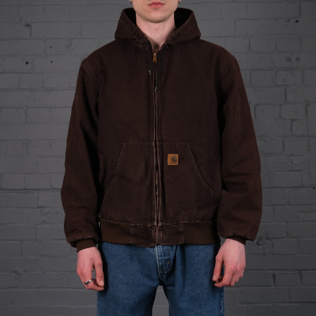 Vintage Carhartt Active Bomber Jacket in Brown