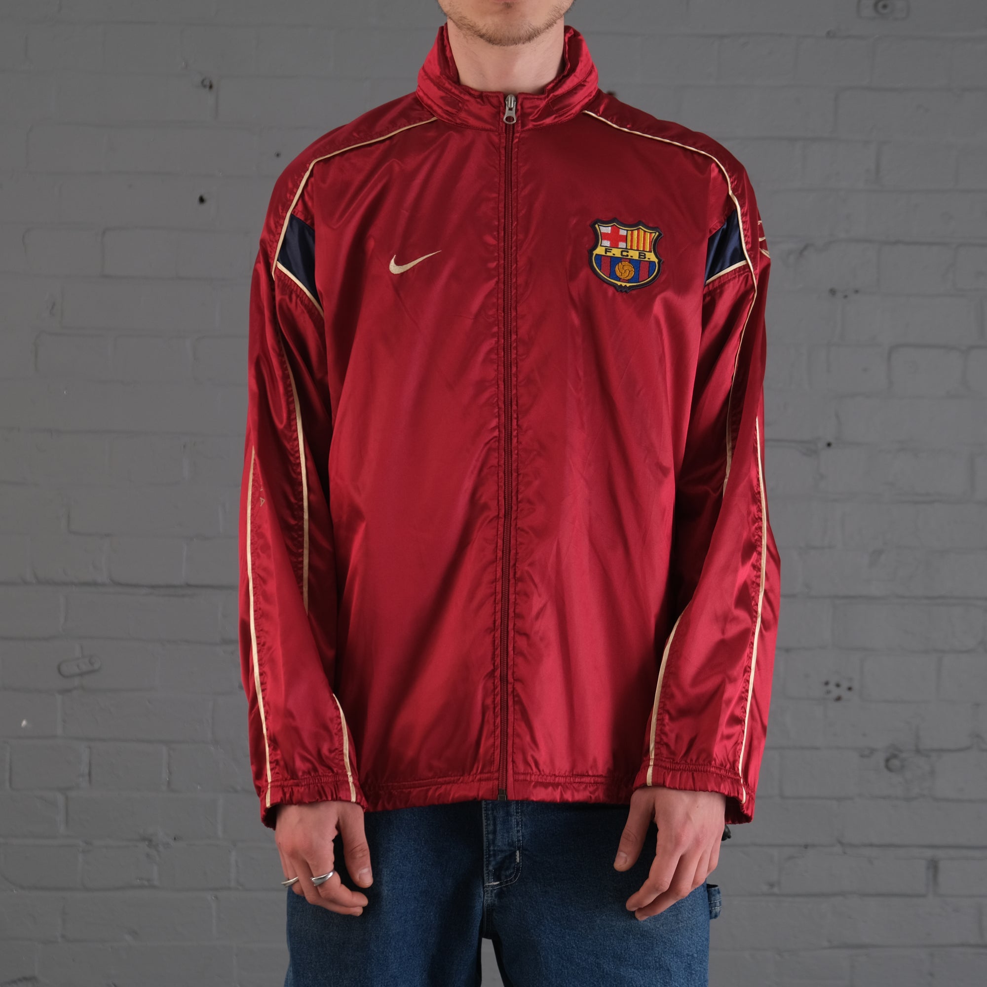 Vintage 90&#39;s Barcelona Nike tracksuit jacket