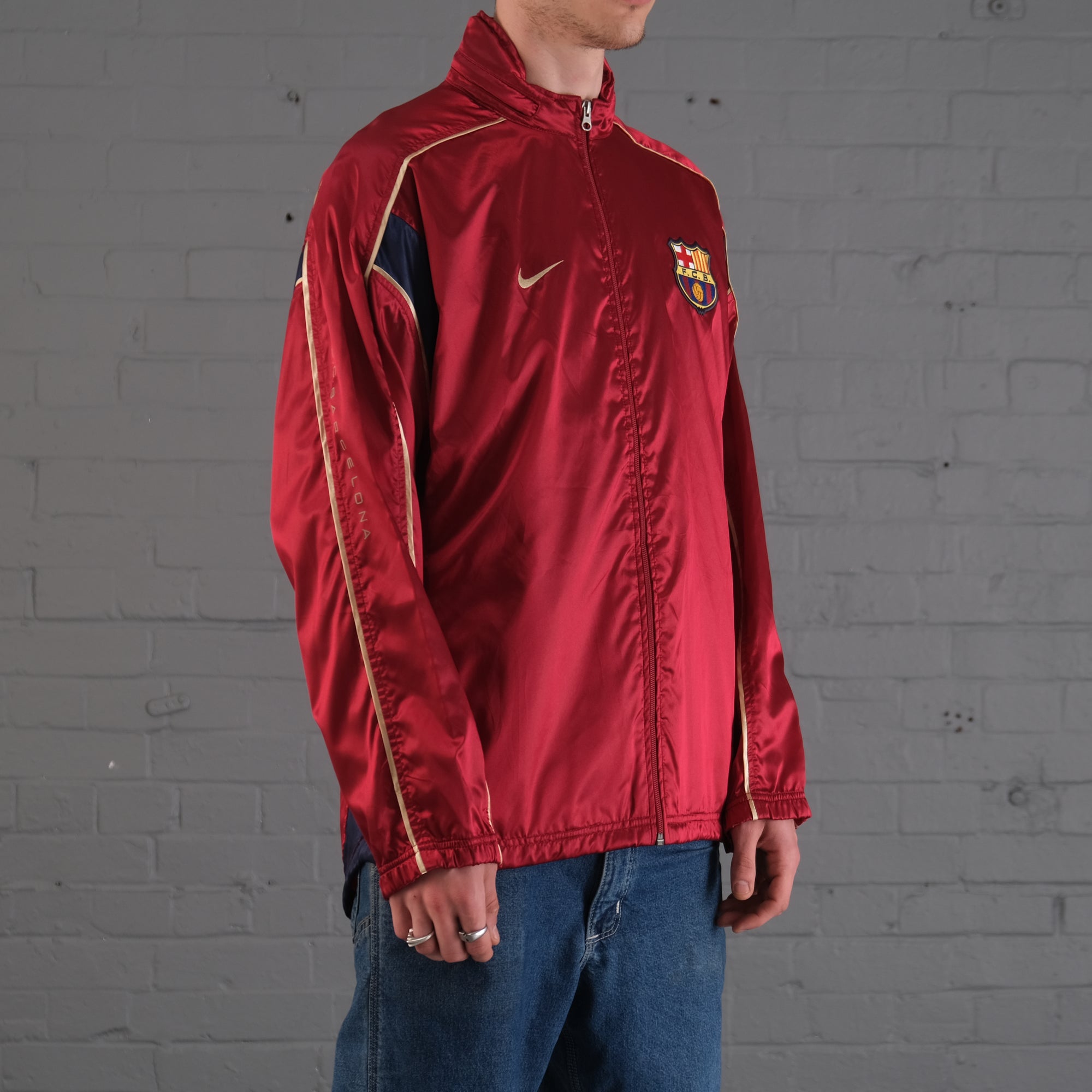 Vintage 90&#39;s Barcelona Nike tracksuit jacket