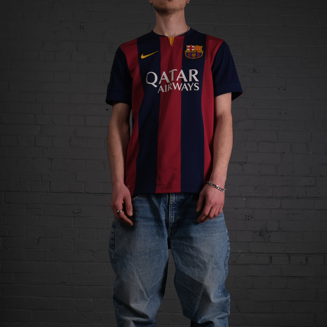 Vintage Messi Barcelona 14/15 Nike Home Shirt