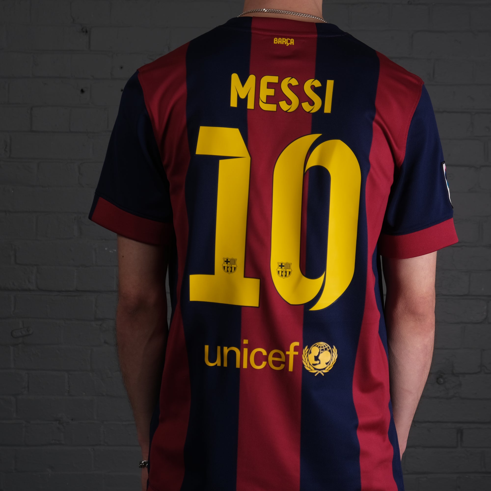 Vintage Messi Barcelona 14/15 Nike Home Shirt