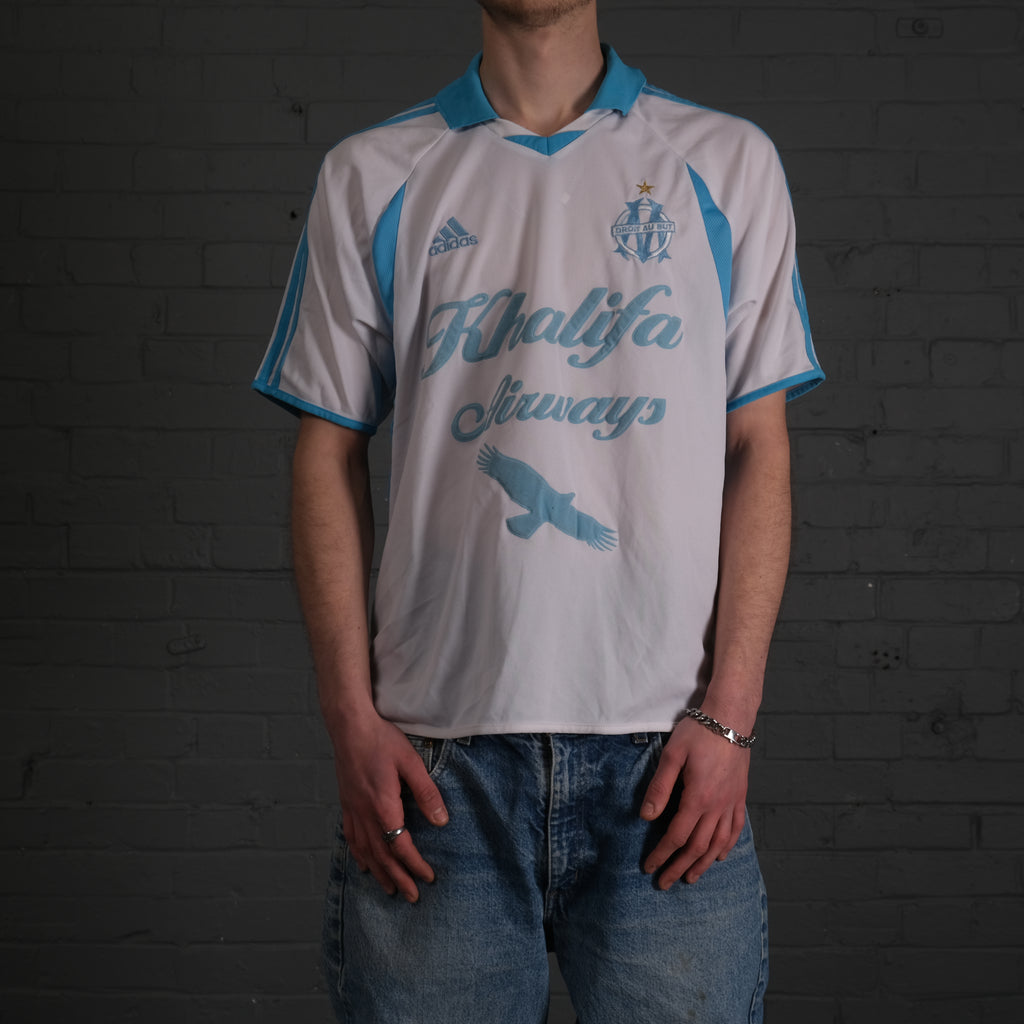 Vintage Adidas Olympique Marseille 01-02 Home Football Shirt