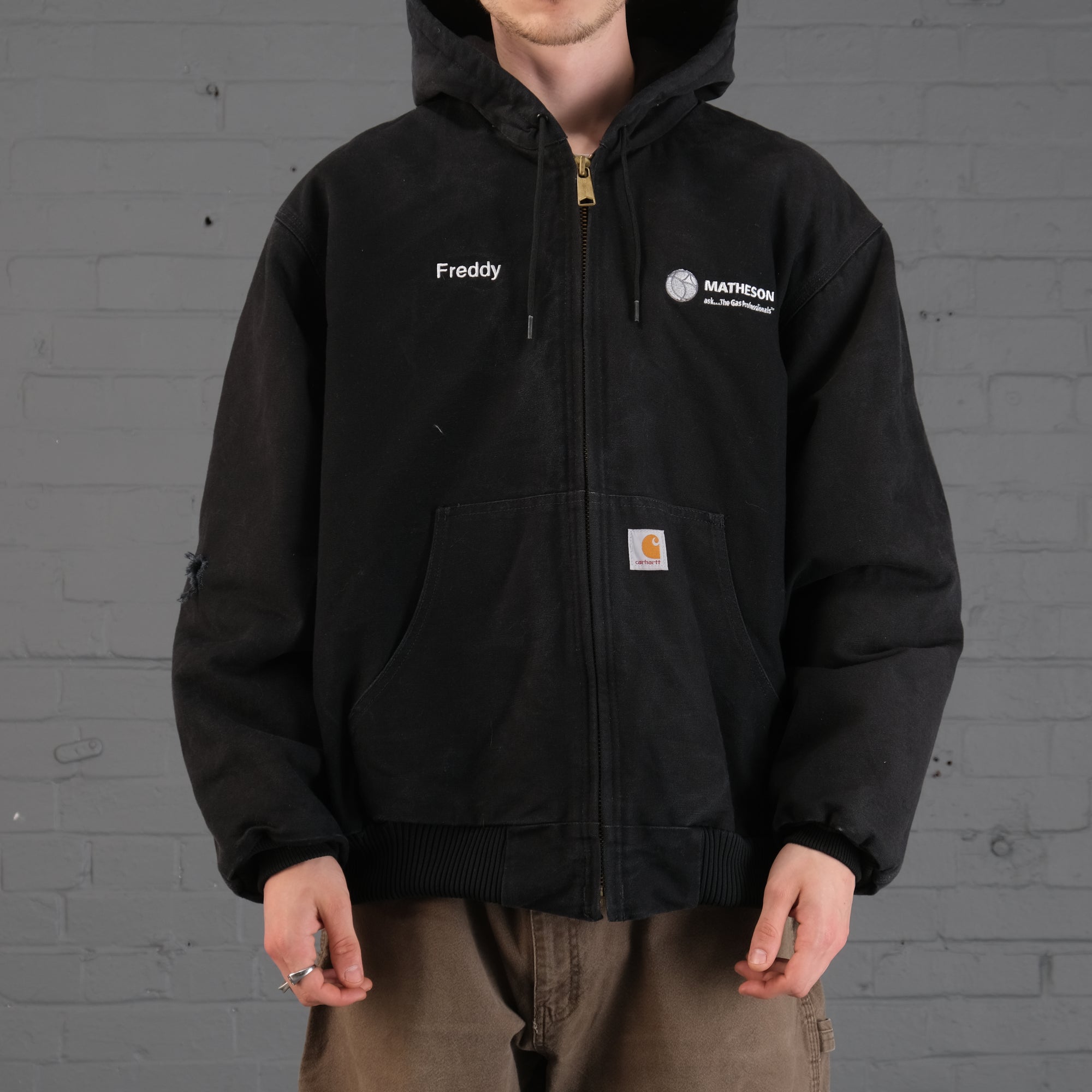 Vintage Carhartt Active Bomber Jacket in Black