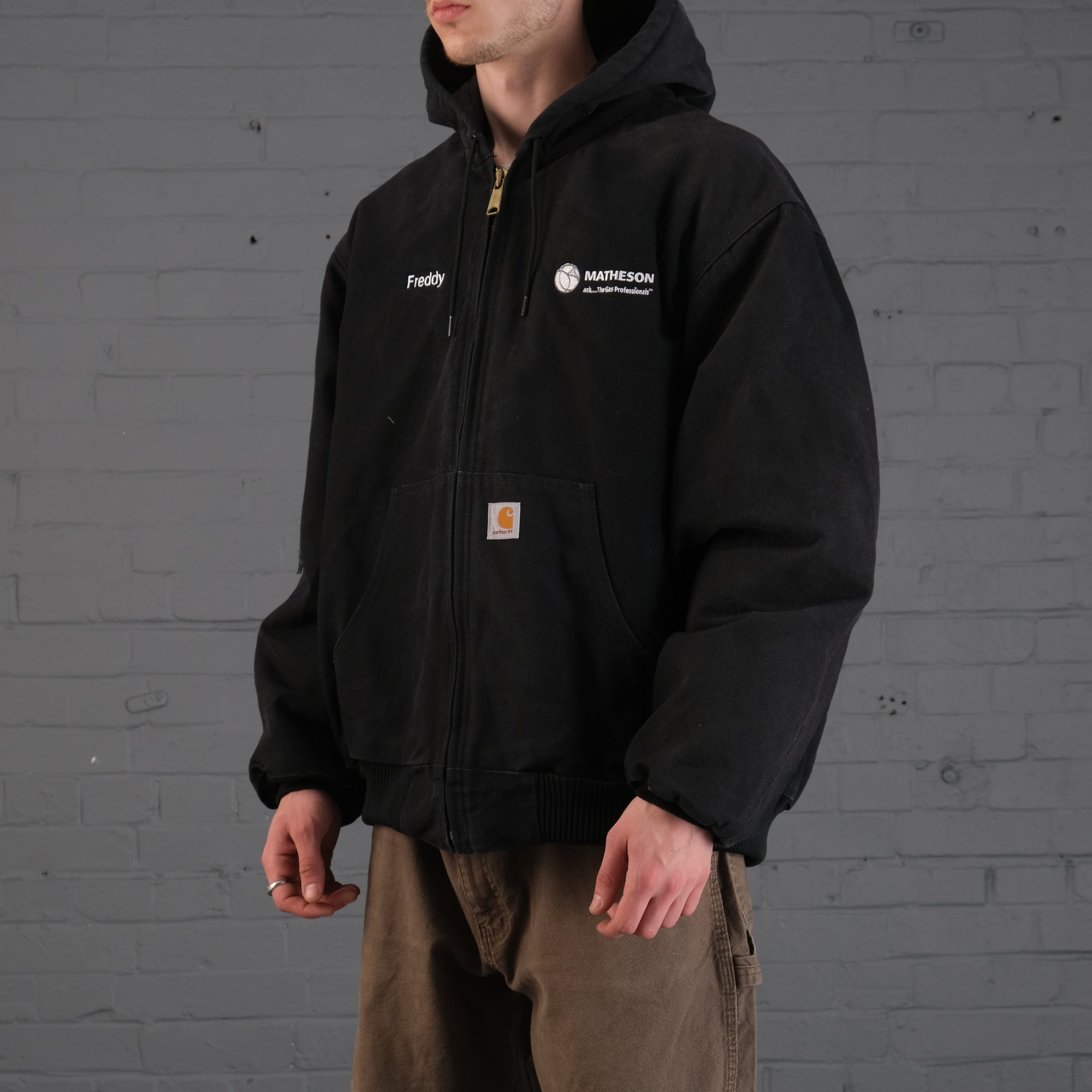 Vintage Carhartt Active Bomber Jacket in Black