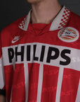 Vintage Nike PSV 95-96 Home Kit Football Shirt