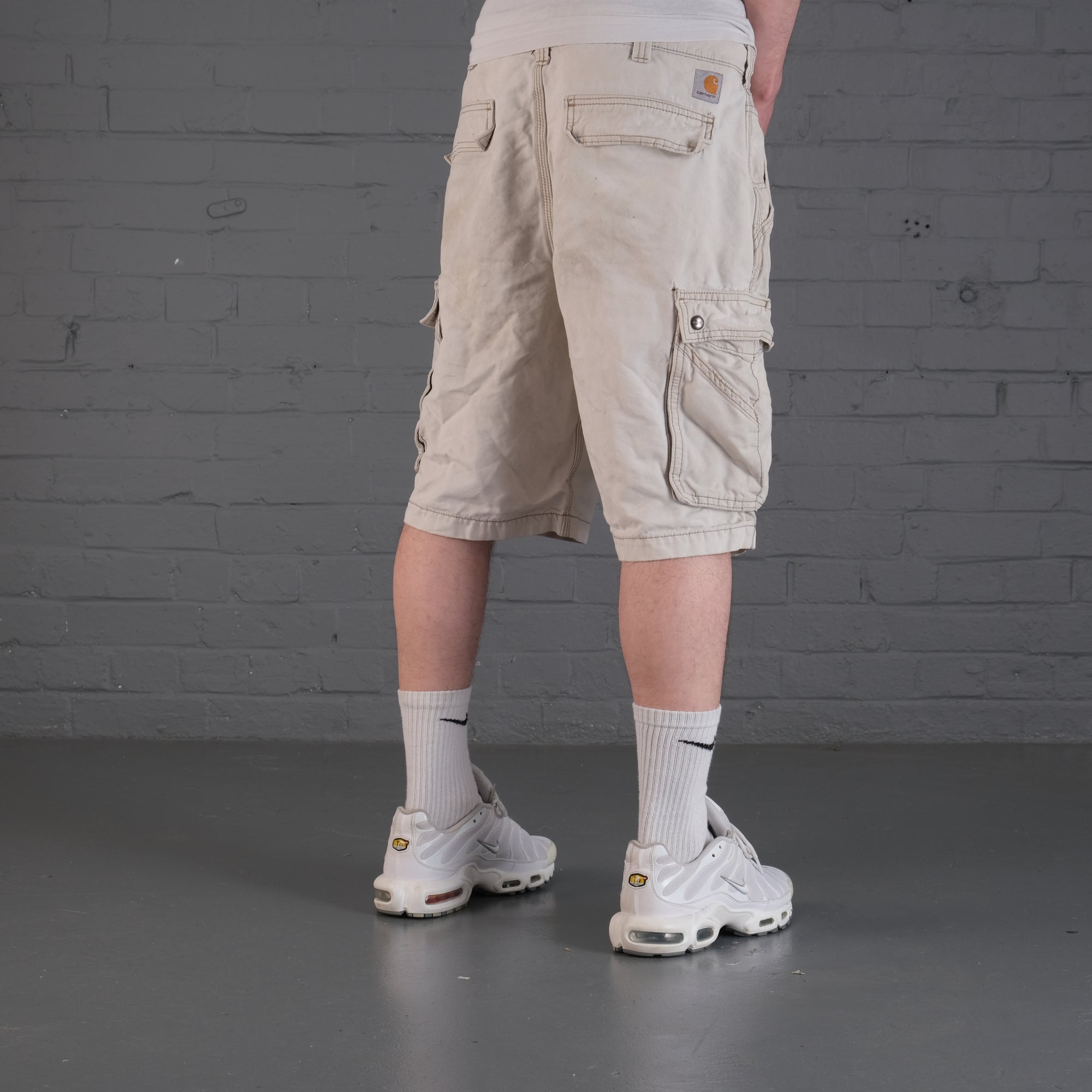 Vintage Carhartt Cargo Shorts in Cream