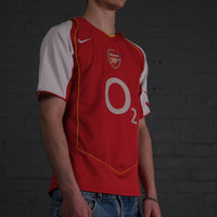 Vintage Nike Arsenal 04-05 Home Kit Football Shirt