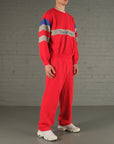 Vintage Sergio Tacchini Tracksuit Set in Red