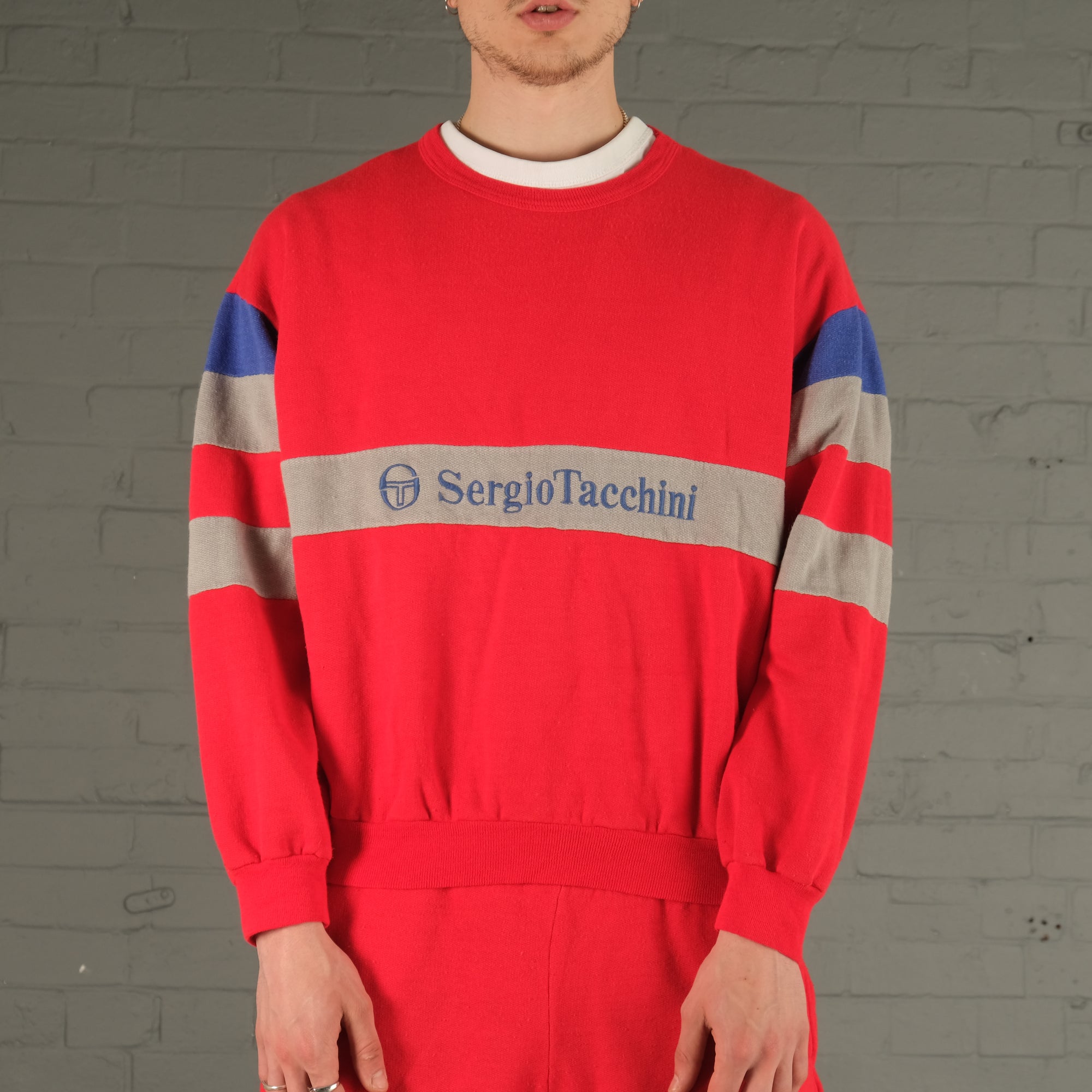 Vintage Sergio Tacchini Tracksuit Set in Red