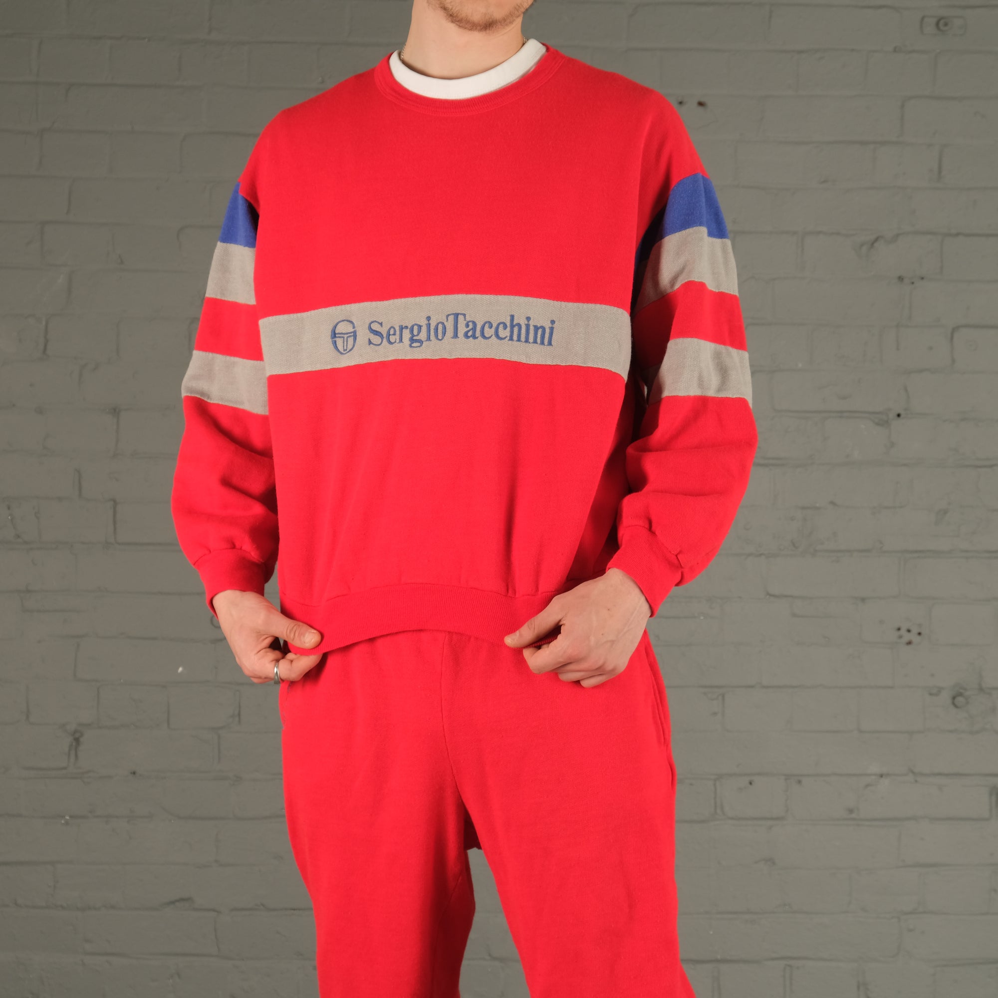 Vintage Sergio Tacchini Tracksuit Set in Red