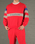 Vintage Sergio Tacchini Tracksuit Set in Red