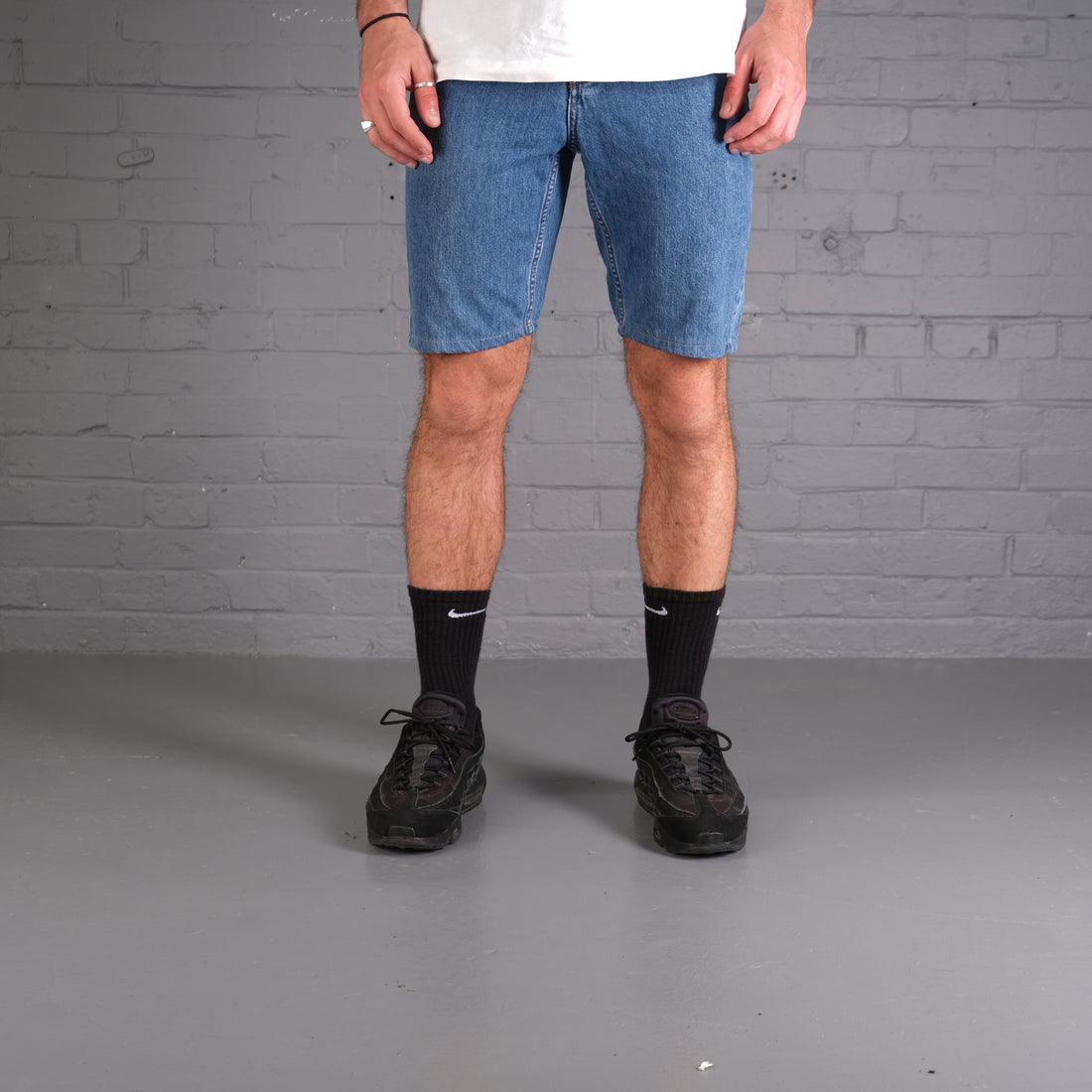 Vintage Carhartt Carpenter Shorts in Blue Denim