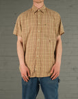 Vintage Tommy Hilfiger short sleeve shirt in tan