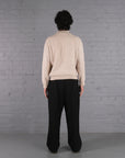 Vintage Lacoste Knitted Quarter Zip Jumper in Beige