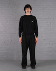 Vintage Adidas Knitted Jumper in Black