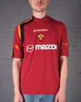 Vintage Diadora AS Roma 04-05 Home Kit Football Shirt