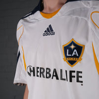 Vintage Adidas LA Galaxy 07-08 Home Kit Football Shirt