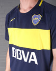 Vintage Nike Boca Juniors 16-17 Home Football Shirt