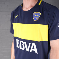 Vintage Nike Boca Juniors 16-17 Home Football Shirt