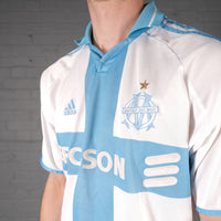 Vintage Adidas Olympique Marseille 00-01 Home Football Shirt