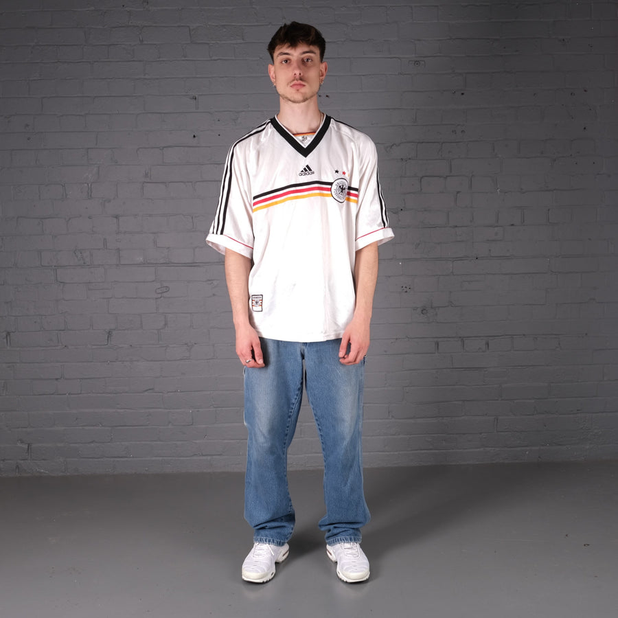 Vintage Adidas Germany 1998 Home Kit Football Shirt