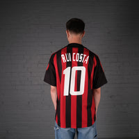 Vintage Adidas Rui Costa AC Milan 02-03 Home Football Shirt
