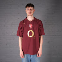 Vintage Nike Henry Arsenal 05-06 Home Kit Football Shirt