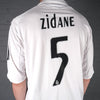 Vintage Adidas Zidane Real Madrid 05-06 Home Football Shirt