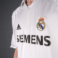 Vintage Adidas Zidane Real Madrid 05-06 Home Football Shirt