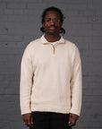 Vintage Ralph Lauren Knitted Quarter Zip in Cream