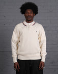 Vintage Ralph Lauren Knitted Long Sleeve Polo Top in Cream