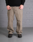 Vintage Carhartt Carpenter Jeans in Khaki Green