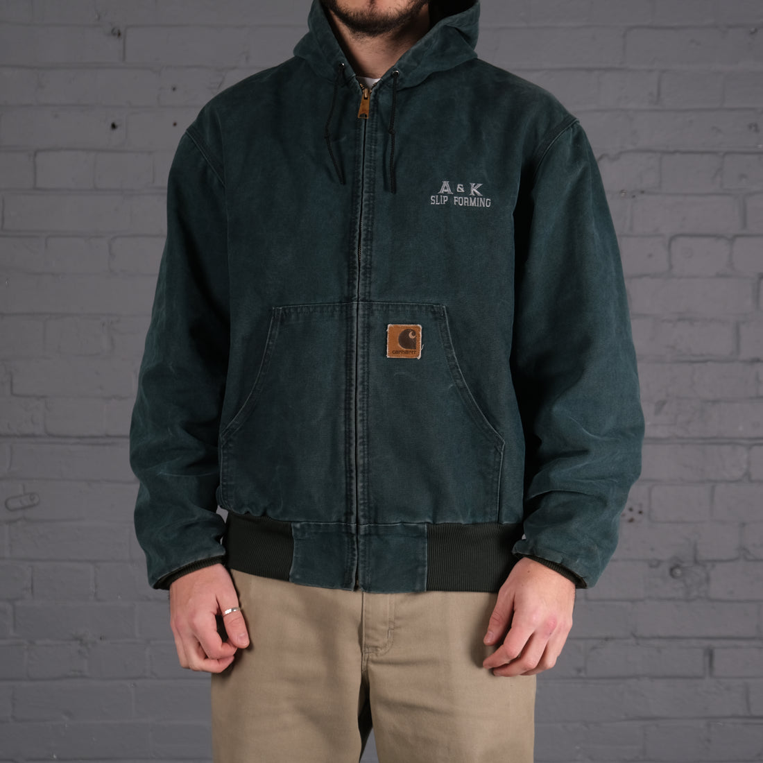 Vintage Carhartt Active Bomber Jacket in Turquoise