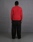 Vintage Burberry Knitted Cardigan in Red