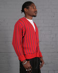 Vintage Burberry Knitted Cardigan in Red