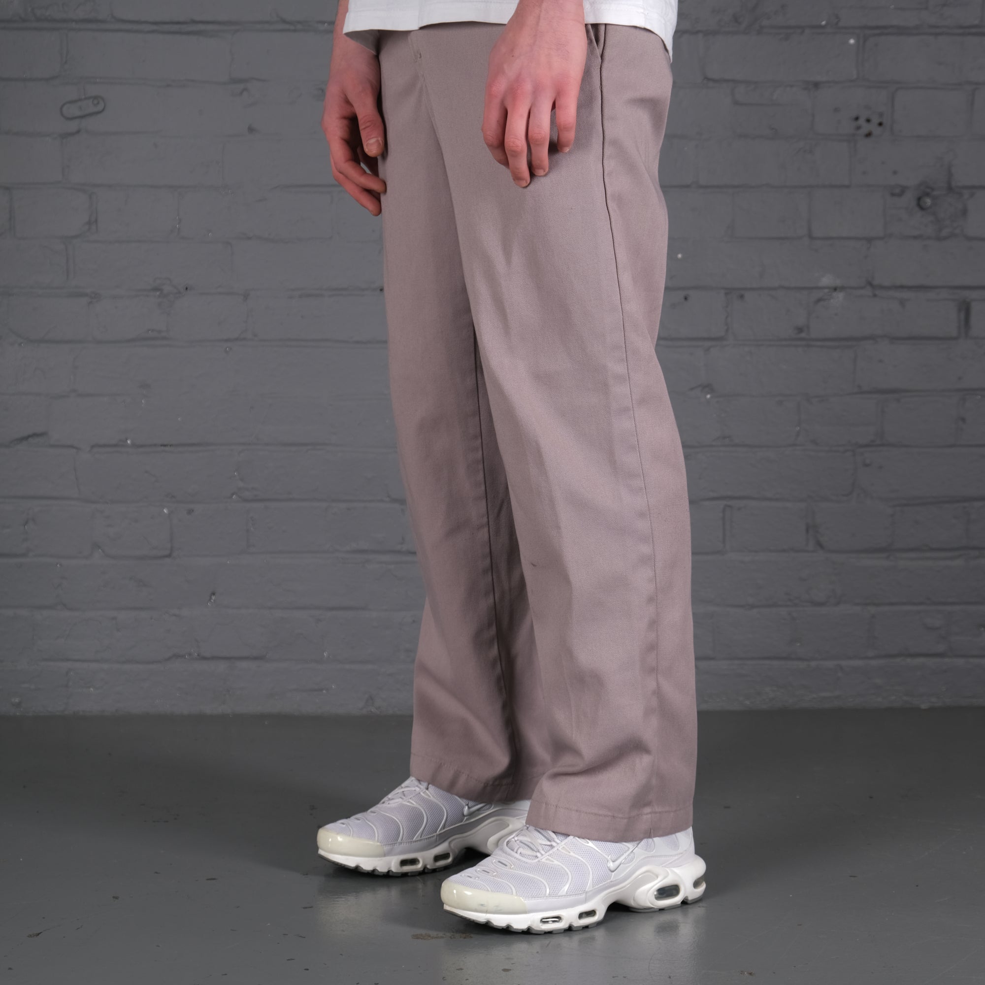 Vintage Dickies 874 chino trousers in Silver/Grey