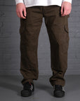 Vintage Carhartt Cargo Trousers in Khaki Green