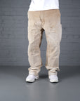 Vintage Carhartt Double Knee Jeans in Cream.