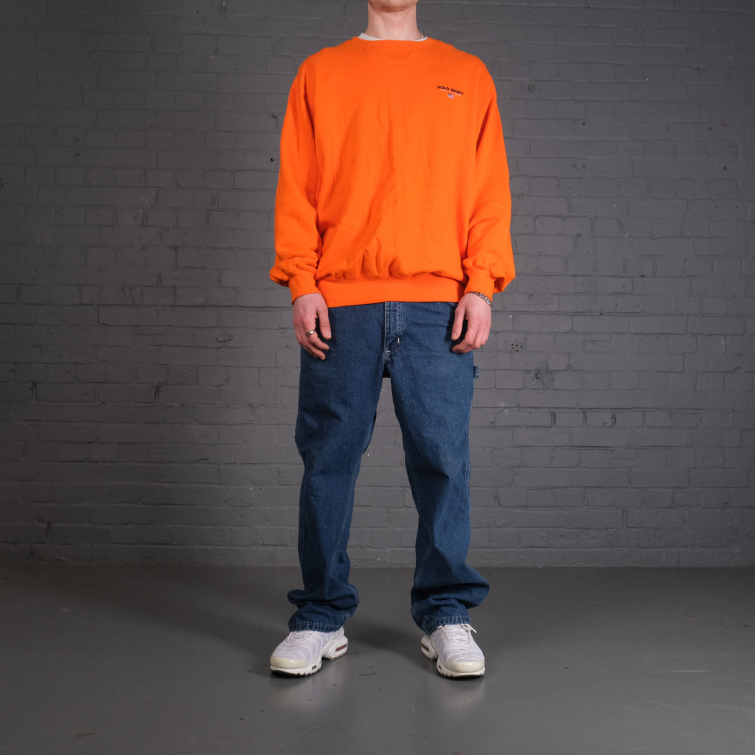 Vintage Polo Sport sweatshirt in orange